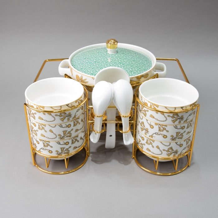 WEIDA 15PCS SERVING SET GREEN (202029285)