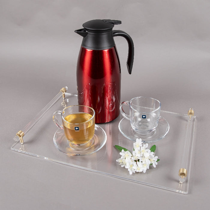 STAINLESS STEEL VACUUM JUG 2LITER RED (202035060)