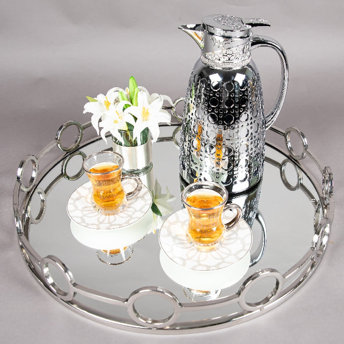 JIEGUAN VACUUM FLASK 1LITER CHROME/SILVER (202035074)