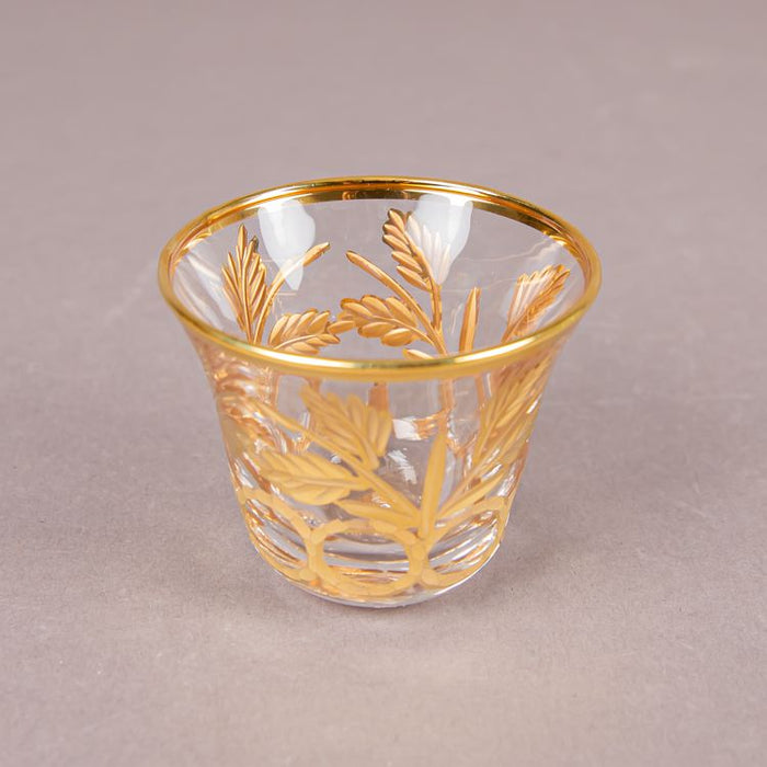 TF88 COFFEE CUP 6PCS TSCNA CLEAR/GOLD (202016184)