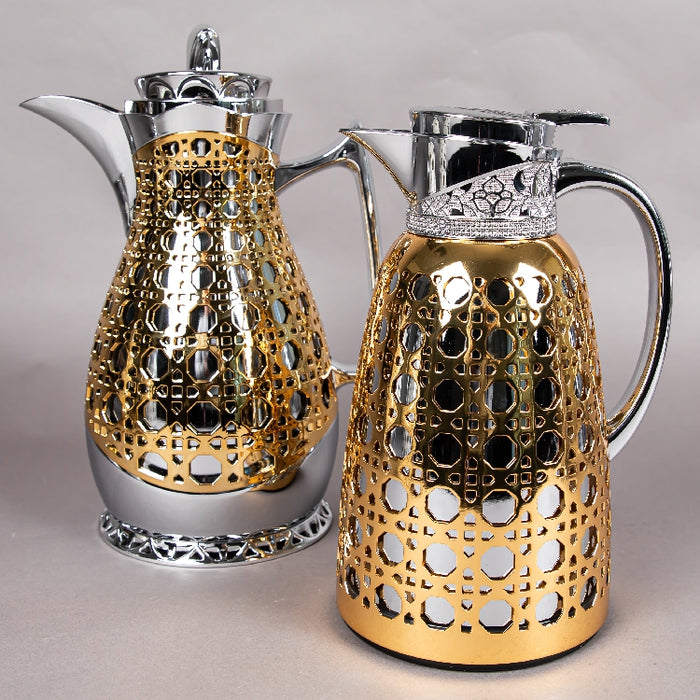 JIEGUAN VACUUM FLASK 1LITER GOLD/SILVER (202035075)