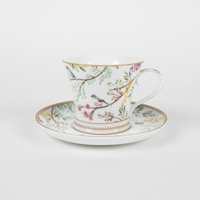 BIRDS MELODY PORCELAIN CUP & SAUCER 200ML (202073276)