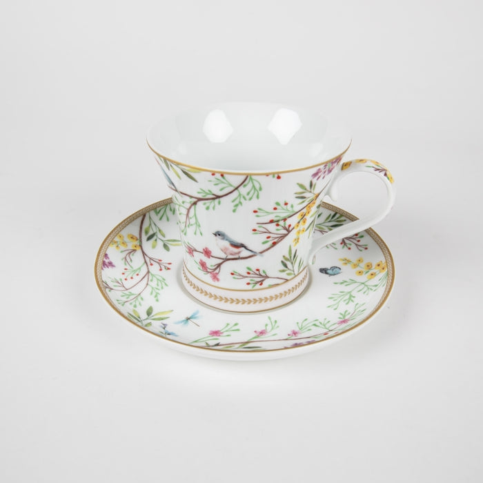 BIRDS MELODY PORCELAIN CUP & SAUCER 200ML (202073276)