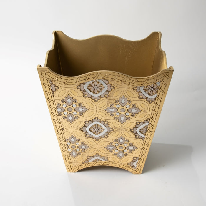 FIRIDOLFI WOODEN WASTE BASKET IVR/S (202140035)