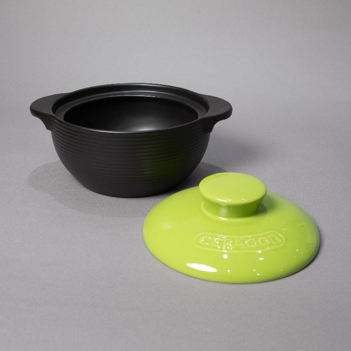 GREEN PORCELAIN CASSEROLE 2LITER (202029133)