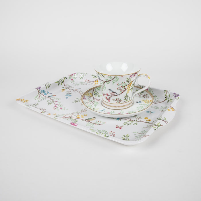 BIRDS MELODY PORCELAIN CUP & SAUCER 200ML (202073276)