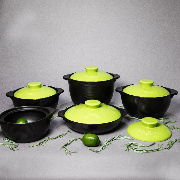 GREEN PORCELAIN CASSEROLE 6.5LITER (202029131)
