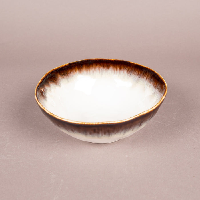 NUANCES PORCELAIN BOWL 18CM BROWN (202073116)