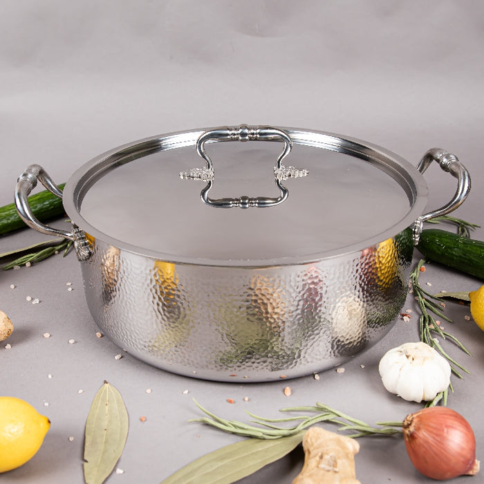 TRI-PLY CASSEROLE WITH LID 32CM (202020012)