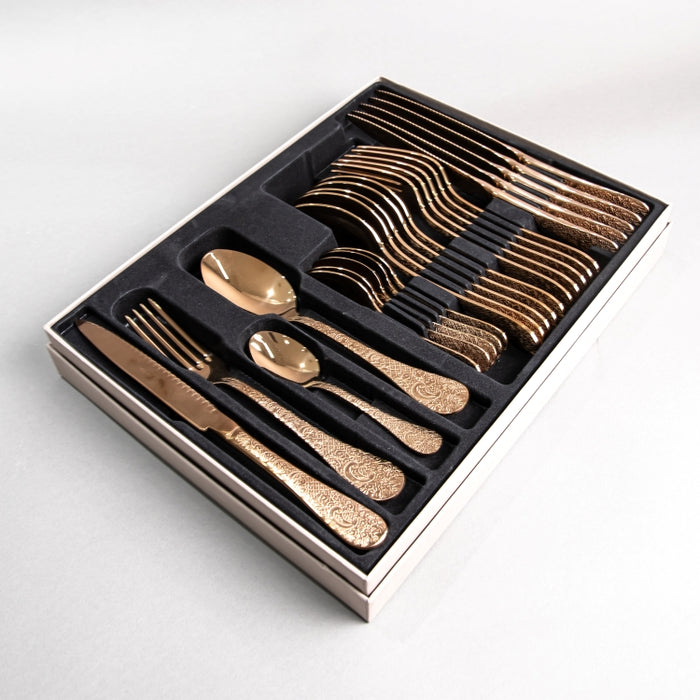 HERDMAR-BETTY 24PCS CUTLERY SET GLTX COPPER (202064264)