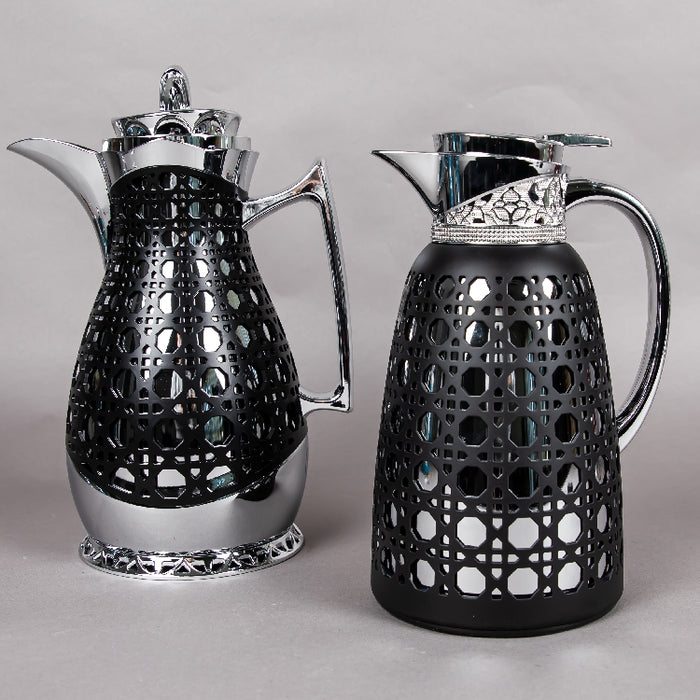 JIEGUAN VACUUM FLASK 1LITER BLACK/SILVER (202035078)