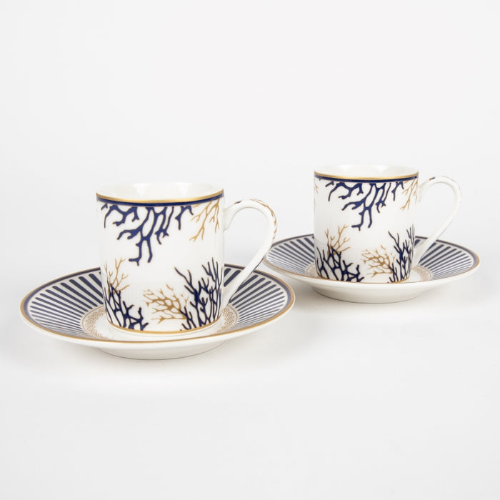 CORALLO SET/2 COFFEE CUP&SAUCER 80ML (202073436)