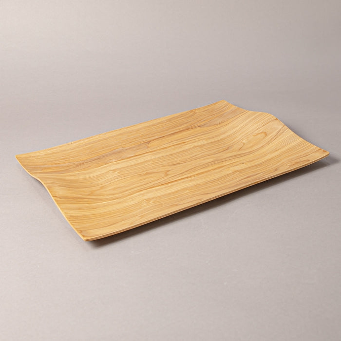 WOODEN TRAY V-HANDLE 44CMX31CM NATURAL (202107423)