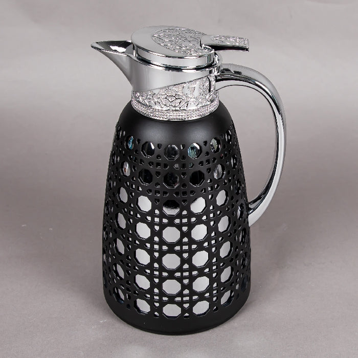 JIEGUAN VACUUM FLASK 1LITER BLACK/SILVER (202035072)