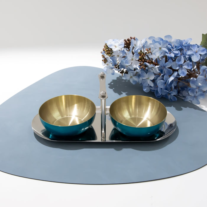 DAZHANG-STAINLESS STEEL 2 BOWL CONDIMENT (202107512)