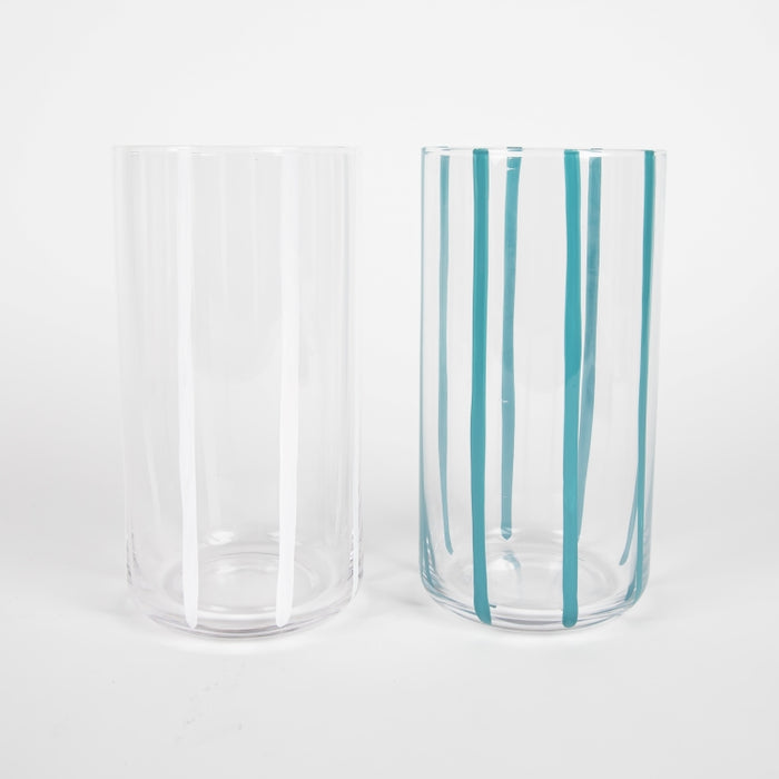 STRIPE 4PCS HIGHBALL TUMBLER (202016459)