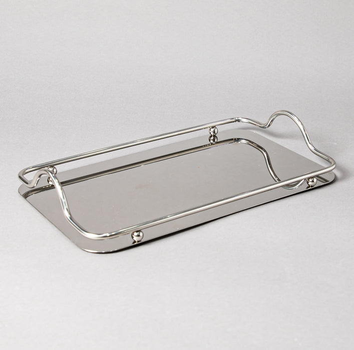 STEEL TRAY 35CMX20CM SILVER SMALL (202016351)