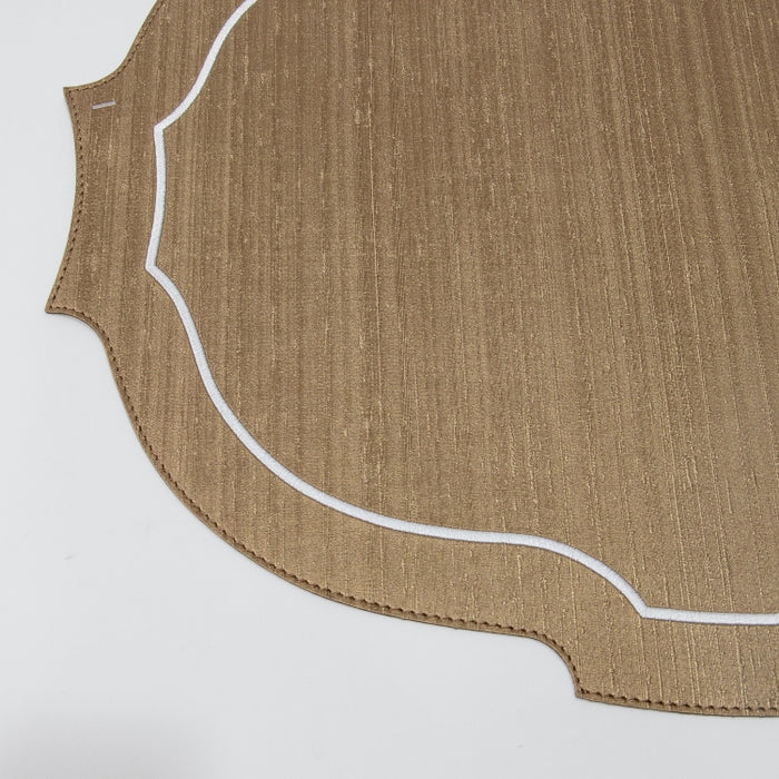 CROWN PLACEMAT W/LINE SILK BRONZE (202055081)