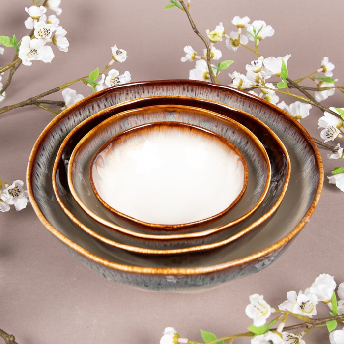 NUANCES PORCELAIN BOWL 12CM BROWN (202073114)