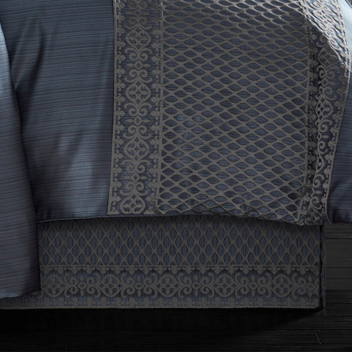 JQ LEAH KING 4PCS COMFORTER BLUE (327127458)