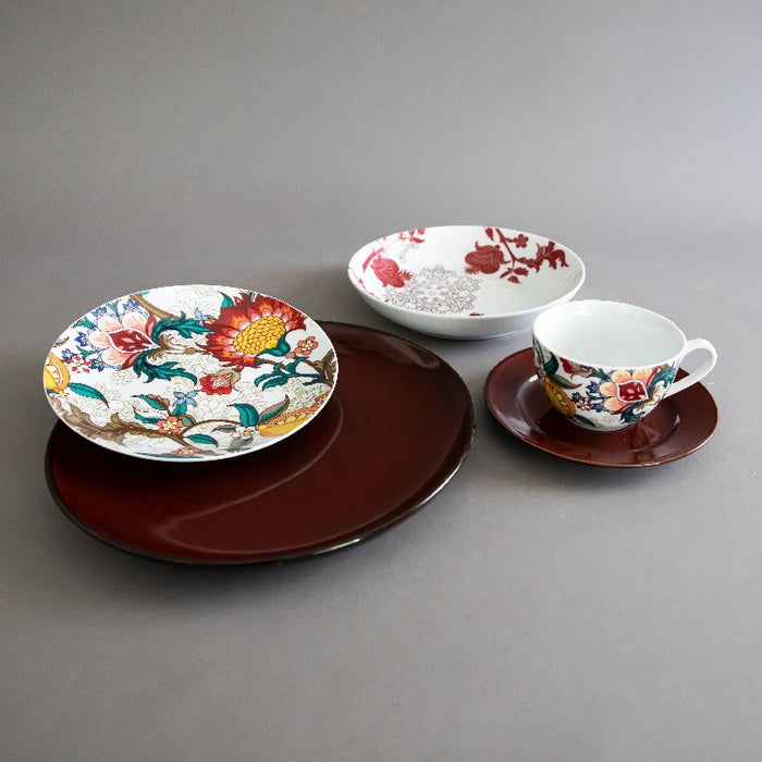 TOPSAN 20 PCS DINNER SET FLORAL RED (202028794)