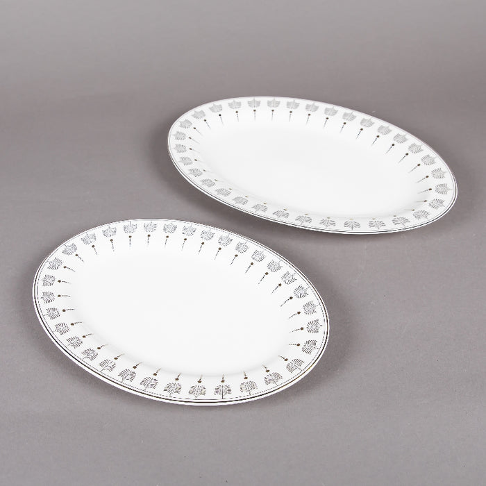 FOSUNY 45PCS NEW BONE CHINE  DINNER SET BLUE/GOLD (202029001)