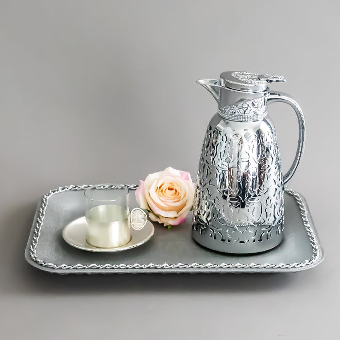 JIEGUAN VACUUM FLASK 1LITER CHROME/SILVER (202035043)