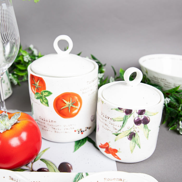 HOME & KITCHEN PORCELAIN STORAGE JAR 9X13 (202072683)