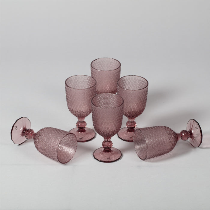 MOZART SET OF 6 GOBLET PINK (202015688)