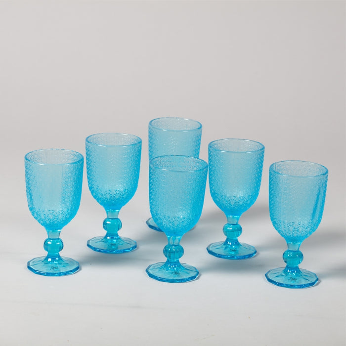 MOZART SET OF 6 GOBLET LIGHT BLUE (202015693)