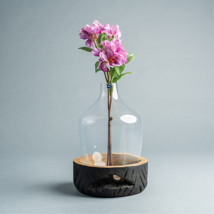 CASOLARE VASE W/BLACK SOCKET 30CM (202015769)