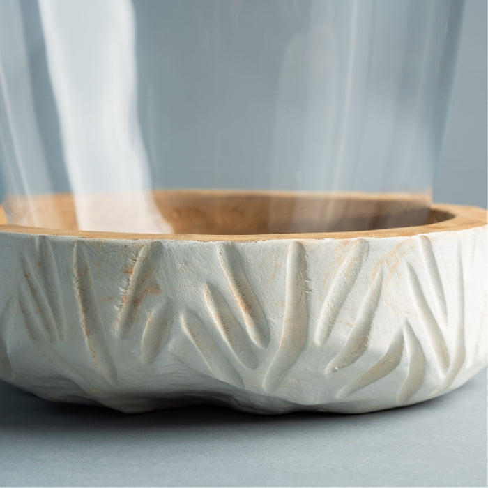 CASOLARE VASE W/WHITE SOCKET 40CM (202015770)