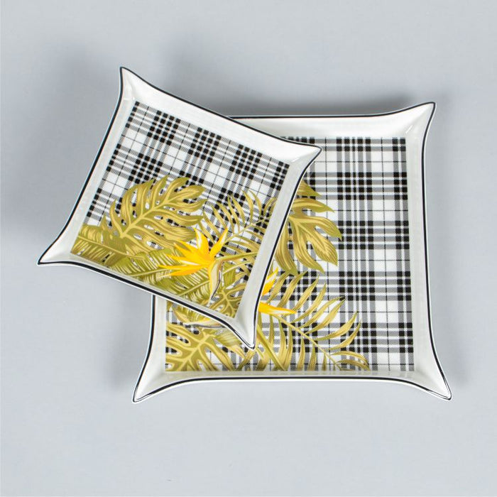 HAUTE DE COUTURE TRAY TARTAN 18X18 (202028564)