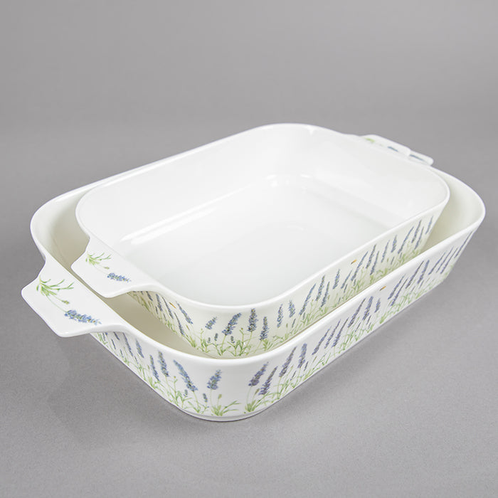 LAVENDER FIELDS RECTANGULAR BAKING DISH 29.2x17.7 (202040251)