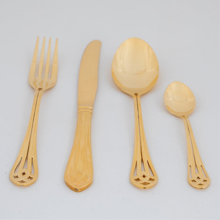 HERDMAR VITRAL CUTLERY 24PCS. GOLD (202064270)