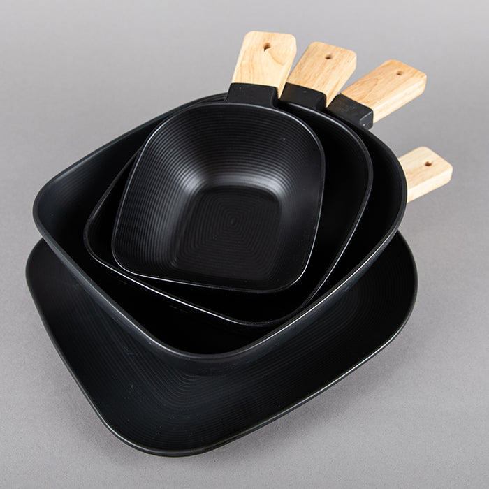 LINEAR TEXTURE SMALL BOWL SERVER STICK BLACK (202044360)