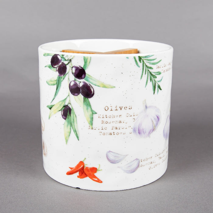 HOME & KITCHEN PORCELAIN  CUTLERY HOLDER14X13.5 (202072687)