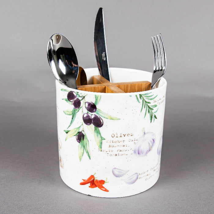 HOME & KITCHEN PORCELAIN  CUTLERY HOLDER14X13.5 (202072687)