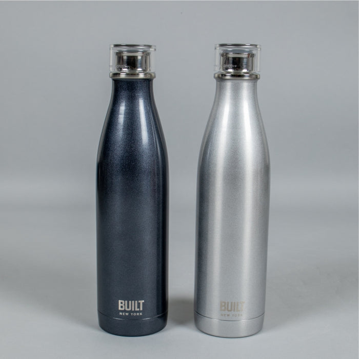 BUILT DOUBLE WALL H2O BOTTLE 17OZ MIDNIGHT BLUE (202086147)