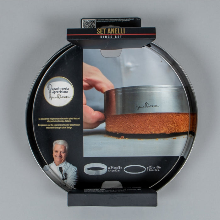 MAS STAINLESS STEEL RING SET 24CM & 23CM DIAMETER (202081915)