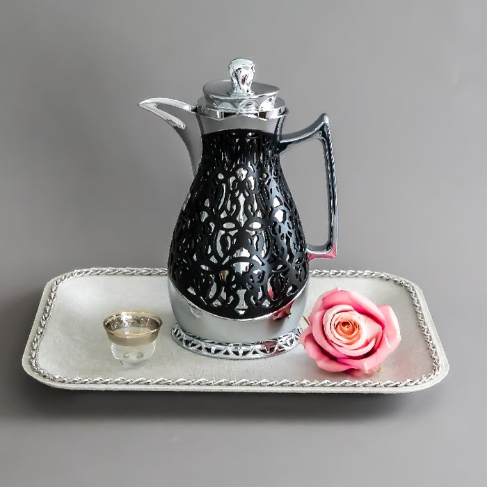 JIEGUAN VACUUM FLASK 1 LITER BLACK/SILVER (202035048)