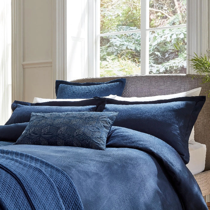 OSAKA 3 PCS  DUVET COVER  SET 260X220 MIDNIGHT COMBED COTTON (327135298)